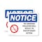 Signmission No Smoking Violation Disciplinary Action OSHA Notice Sign, Plastic, 14in W x 10in L, 2PK OS-2PACK-NS-P-1014-L-16190 - alternate 1
